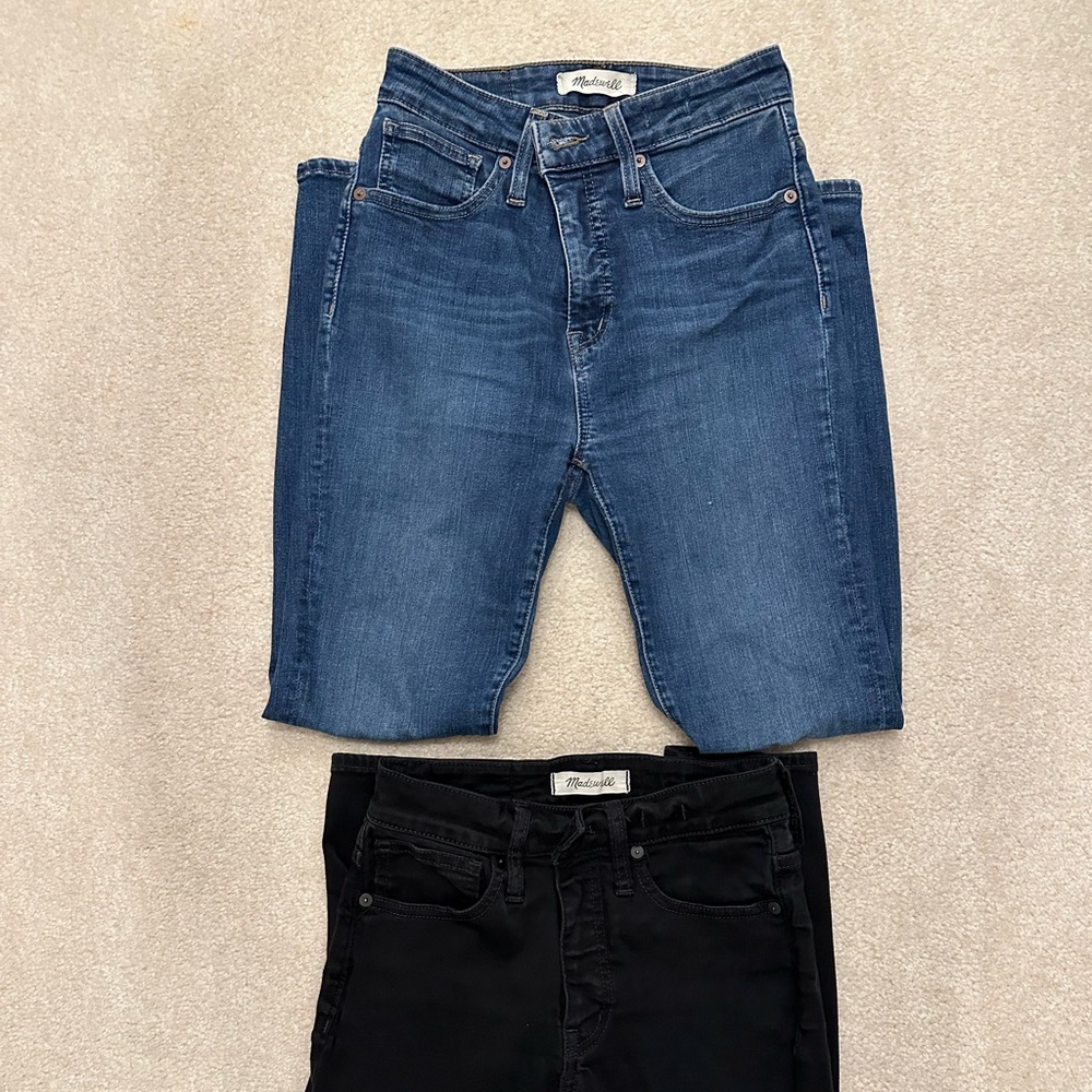 Madewell Size 25 Petite Curvy Skinny High Rise Jeans (LOT OF 2)